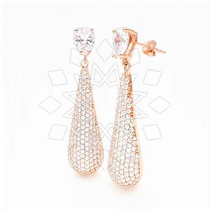 925 Sterling Silver Geometric Statement Earring