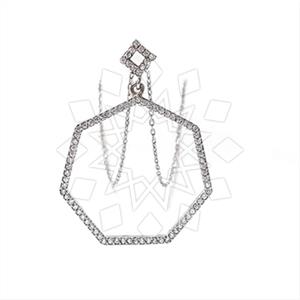 925 Sterling Silver Geometric Pendant Necklace