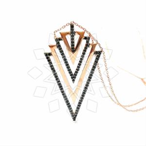 925 Sterling Silver Geometric Pendant Necklace