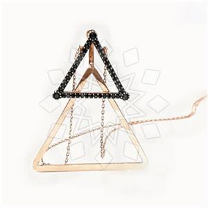 925 Sterling Silver Geometric Pendant Necklace