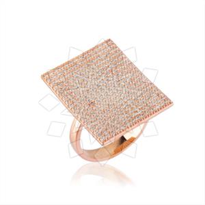 925 Sterling Silver Geometric Cocktail Rings