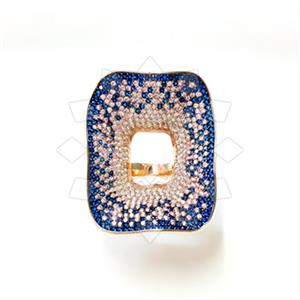 925 Sterling Silver Geometric Cocktail Rings