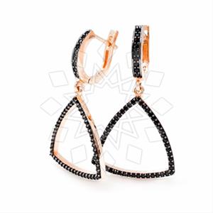 925 Sterling Silver Geometric Statement Earring