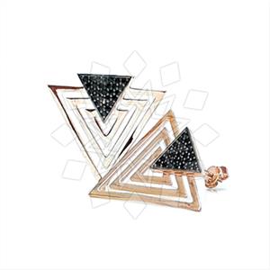 925 Sterling Silver Geometric Statement Earring
