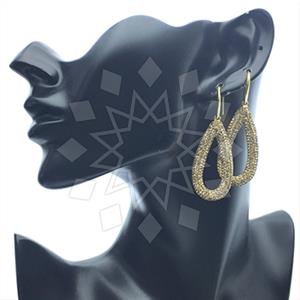 925 Sterling Silver Gem and Crystals Statement Earring