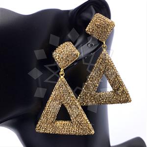 925 Sterling Silver Gem and Crystals Dangle Earrings