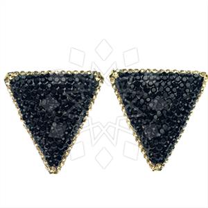 925 Sterling Silver Gem and Crystals Stud Earrings