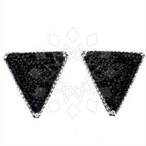 925 Sterling Silver Gem and Crystals Stud Earrings