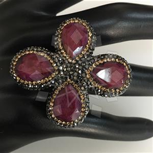 925 Sterling Silver Designer  Multi Gemstone Rings