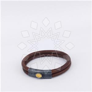 Gold on Silver Geometric Classic Bracelets