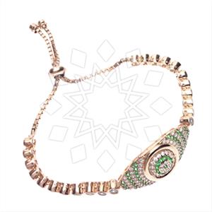 925 Sterling Silver Evil Eye Adjustable Bracelet