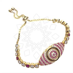 925 Sterling Silver Evil Eye Adjustable Bracelet