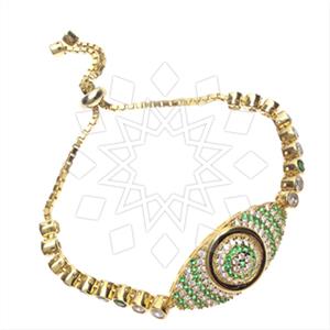 925 Sterling Silver Evil Eye Adjustable Bracelet