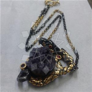 925 Sterling Silver Animal Statement Necklace