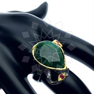 925 Sterling Silver Handmade Artisan Silver  Gemstone Rings