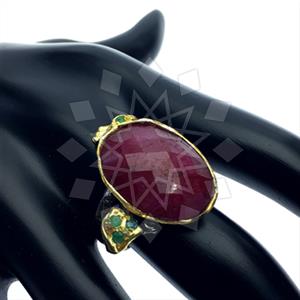 925 Sterling Silver Handmade Artisan Silver  Gemstone Rings