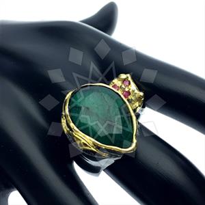 925 Sterling Silver Handmade Artisan Silver  Gemstone Rings