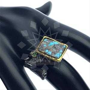 925 Sterling Silver Handmade Artisan Silver  Gemstone Rings