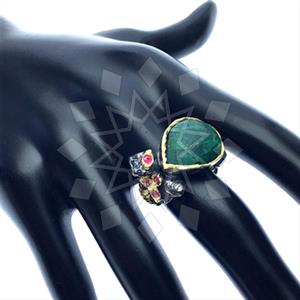 925 Sterling Silver Handmade Artisan Silver  Gemstone Rings