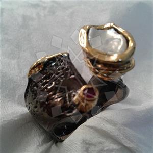 925 Sterling Silver Handmade Artisan Silver  Gemstone Rings