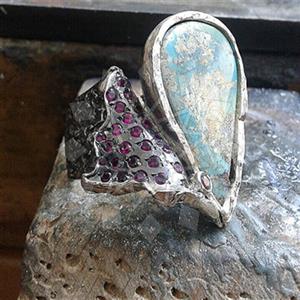 925 Sterling Silver Handmade Artisan Silver  Gemstone Rings