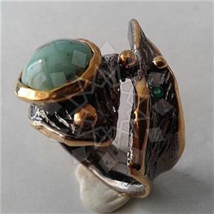 925 Sterling Silver Handmade Artisan Silver  Gemstone Rings