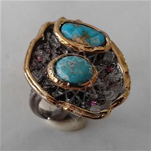 925 Sterling Silver Handmade Artisan Silver  Gemstone Rings