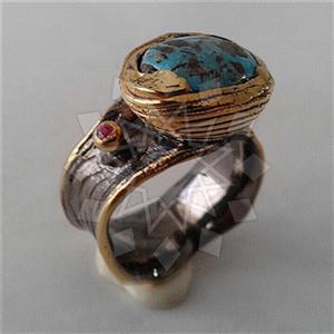 925 Sterling Silver Handmade Artisan Silver  Gemstone Rings