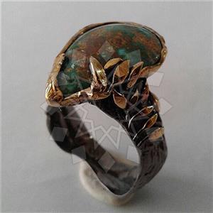 925 Sterling Silver Handmade Artisan Silver  Gemstone Rings