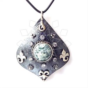 Turkish Silver Antique Ottoman  Classic Pendant