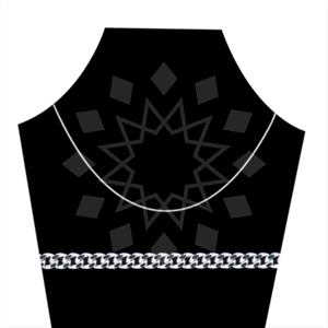 925 Sterling Silver Chain  Metal and Chain Necklace