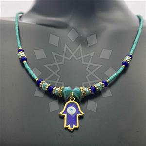 Fashion Hamsa Hand Evil Eye Beaded Necklace