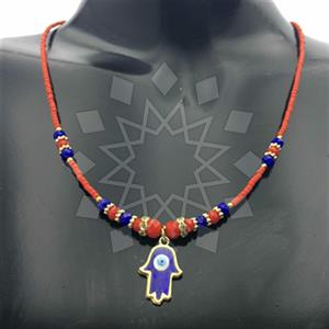 Fashion Hamsa Hand Evil Eye Beaded Necklace
