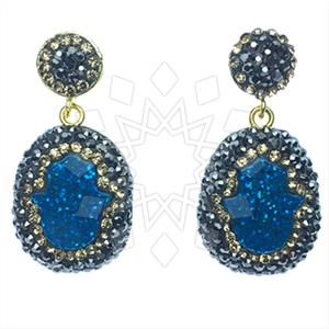 Fashion Hamsa Hand Single Drop Earrings