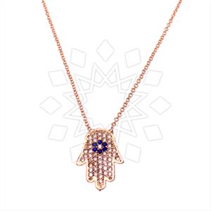 Fashion Hamsa Hand Pendant Necklace