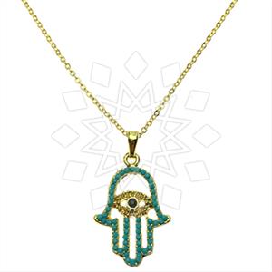 Fashion Hamsa Hand Pendant Necklace