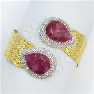 Fashion Gem and Crystals Cuff Bracelets