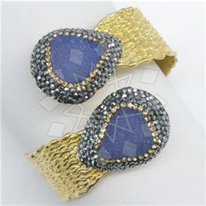 Fashion Gem and Crystals Cuff Bracelets