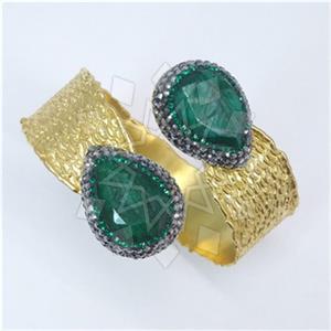 Fashion Gem and Crystals Cuff Bracelets