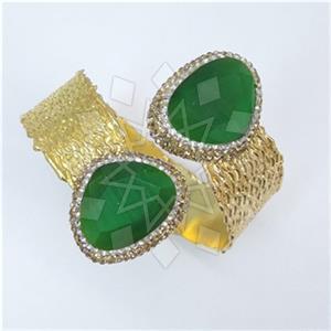 Fashion Gem and Crystals Cuff Bracelets