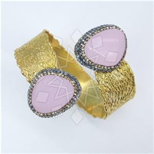Fashion Gem and Crystals Cuff Bracelets
