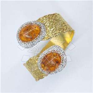 Fashion Gem and Crystals Cuff Bracelets