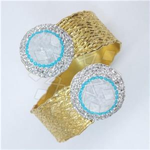 Fashion Gem and Crystals Cuff Bracelets