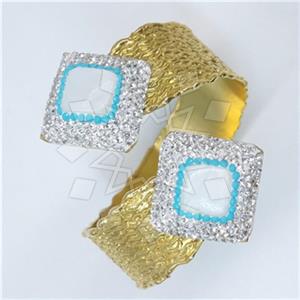 Fashion Gem and Crystals Cuff Bracelets