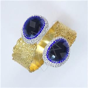 Fashion Gem and Crystals Cuff Bracelets