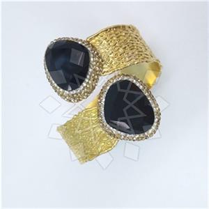 Fashion Gem and Crystals Cuff Bracelets