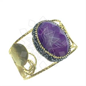 Fashion Gem and Crystals Cuff Bracelets