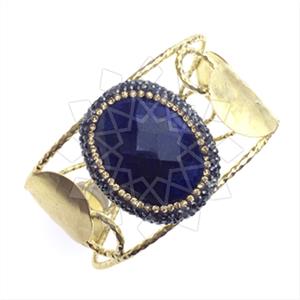 Fashion Gem and Crystals Cuff Bracelets