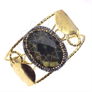 Fashion Gem and Crystals Cuff Bracelets