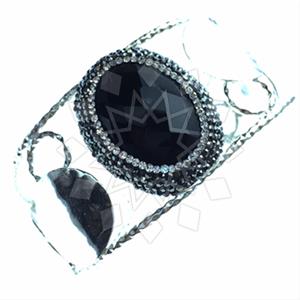 Fashion Gem and Crystals Cuff Bracelets